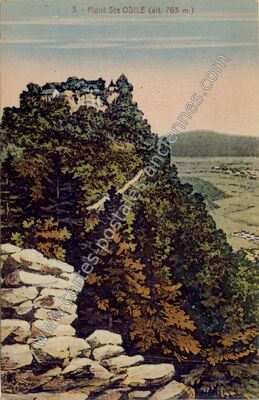 Carte postale ancienne Mont Ste Odile — Ottrott (Bas-Rhin)