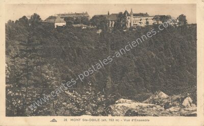 Carte postale ancienne Mont Ste Odile — Ottrott (Bas-Rhin)