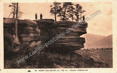 Carte postale ancienne Mont Ste Odile — Ottrott (Bas-Rhin)