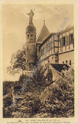 Carte postale ancienne Mont Ste Odile — Ottrott (Bas-Rhin)