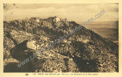 Carte postale ancienne Mont Ste Odile — Ottrott (Bas-Rhin)