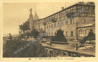 Carte postale ancienne Mont Ste Odile — Ottrott (Bas-Rhin)