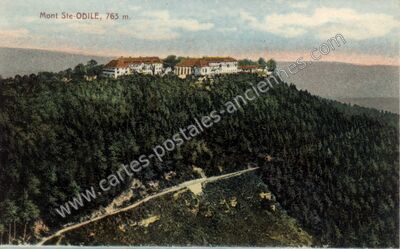Carte postale ancienne Mont Ste Odile — Ottrott (Bas-Rhin)