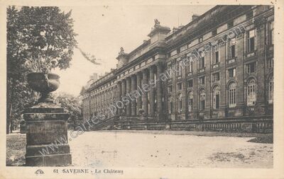 Carte postale ancienne Le Château — Saverne (Bas-Rhin)