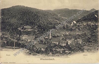 Carte postale ancienne Wackenbach — Schirmeck (Bas-Rhin)