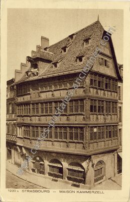 Carte postale ancienne Maison Kammerzell — Strasbourg (Bas-Rhin)