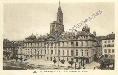 Carte postale ancienne L'ancien Château des Rohan — Strasbourg (Bas-Rhin)