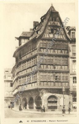 Carte postale ancienne Maison Kammerzell — Strasbourg (Bas-Rhin)