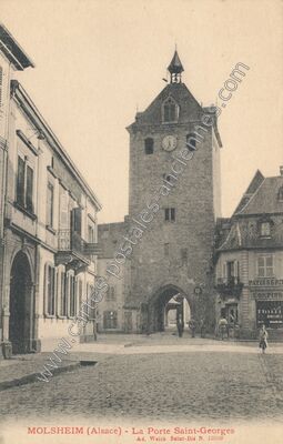 Carte postale ancienne La Porte Saint-Georges — Molsheim (Bas-Rhin)