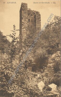 Carte postale ancienne Le Geroldseck — Haegen (Bas-Rhin)