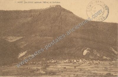 Carte postale ancienne Mont Ste Odile — Ottrott (Bas-Rhin)