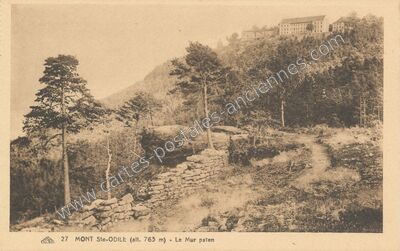 Carte postale ancienne Mont Ste Odile — Ottrott (Bas-Rhin)