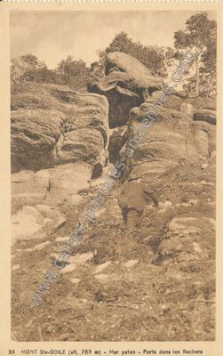 Carte postale ancienne Mont Ste Odile — Ottrott (Bas-Rhin)