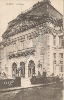 Carte postale ancienne Chateau de Saverne — Saverne (Bas-Rhin)