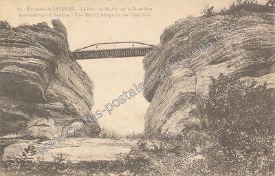 Carte postale ancienne Pont du Diable — Saverne (Bas-Rhin)
