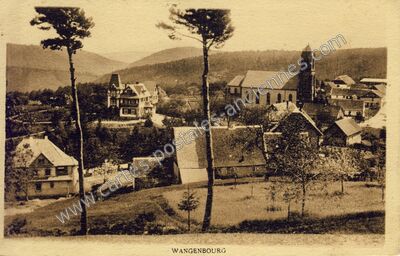 Carte postale ancienne Wangenbourg — Wangenbourg-Engenthal (Bas-Rhin)