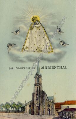Carte postale ancienne Marienthal — Haguenau (Bas-Rhin)