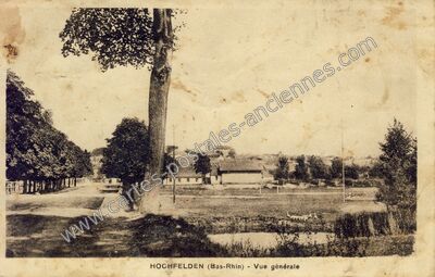 Carte postale ancienne Vue générale — Hochfelden (Bas-Rhin)