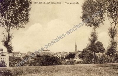 Carte postale ancienne Vue générale — Hochfelden (Bas-Rhin)