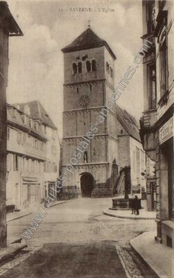 Carte postale ancienne L'Eglise — Saverne (Bas-Rhin)
