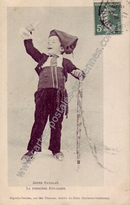Carte postale ancienne Jeune Catalan — Non Localisée (Pyrénées-Orientales)