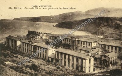 Carte postale ancienne Vue générale du Sanatorium — Banyuls-sur-Mer (Pyrénées-Orientales)