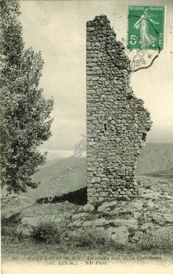 Carte postale ancienne La vieille tour de la Castillasse — Mont-Louis (Pyrénées-Orientales)