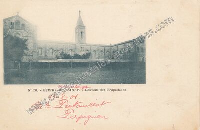 Carte postale ancienne Couvent des Trapistines — Espira-de-l'Agly (Pyrénées-Orientales)