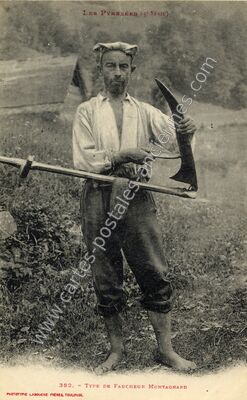 Carte postale ancienne Faucheur Montagnard — Non Localisée (Hautes-Pyrénées)
