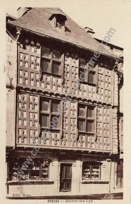 Carte postale ancienne Maison des Lys — Arreau (Hautes-Pyrénées)