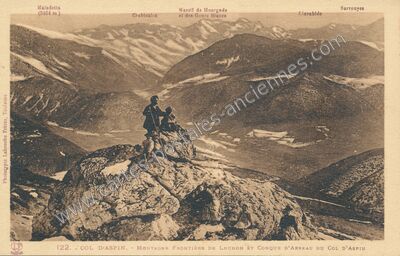 Carte postale ancienne Col d'Aspin — Aspin-Aure (Hautes-Pyrénées)