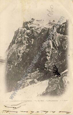 Carte postale ancienne Pic du Midi. - L'Observatoire — Bagnères-de-Bigorre (Hautes-Pyrénées)