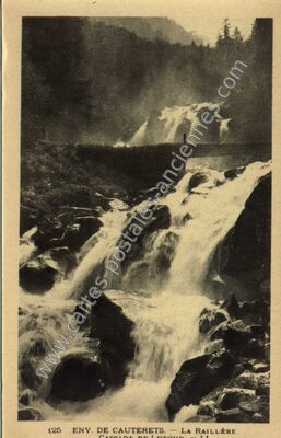Carte postale ancienne Cascade du Lutour — Cauterets (Hautes-Pyrénées)