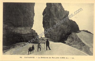 Carte postale ancienne Breche de Roland — Gavarnie (Hautes-Pyrénées)
