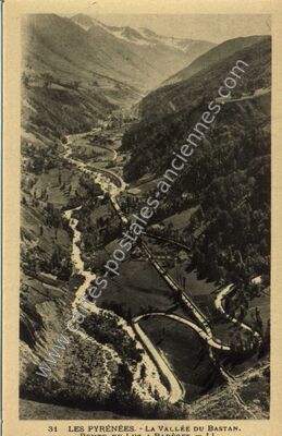 Carte postale ancienne Vallee du Bastan — Vielle-Aure (Hautes-Pyrénées)