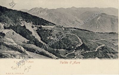 Carte postale ancienne Col d'Aspin — Aspin-Aure (Hautes-Pyrénées)