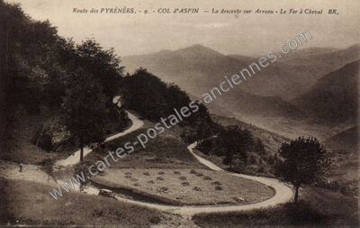 Carte postale ancienne Col d'Aspin — Aspin-Aure (Hautes-Pyrénées)