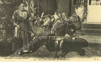 Carte postale ancienne Au Pays Basque — Non Localisée (Pyrénées-Atlantiques)