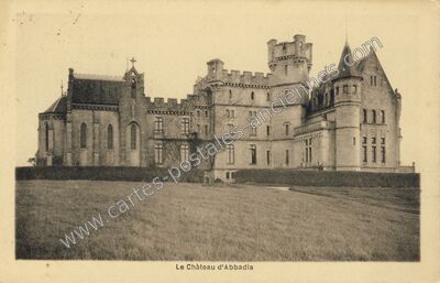 Carte postale ancienne Chateau d'Abbadia — Arrast-Larrebieu (Pyrénées-Atlantiques)