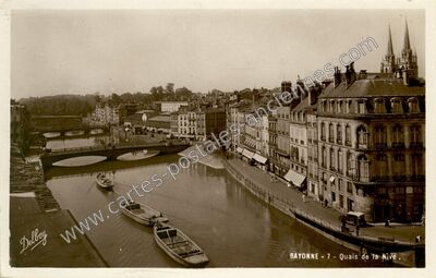 Carte postale ancienne Quais de la Nive — Bayonne (Pyrénées-Atlantiques)