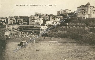 Carte postale ancienne Le Port Vieux — Biarritz (Pyrénées-Atlantiques)