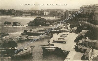 Carte postale ancienne Le Port des Pêcheurs — Biarritz (Pyrénées-Atlantiques)
