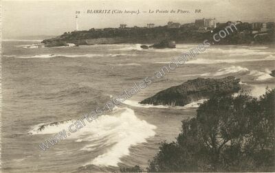 Carte postale ancienne La Pointe du Phare — Biarritz (Pyrénées-Atlantiques)