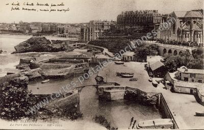 Carte postale ancienne Le Port des Pêcheurs — Biarritz (Pyrénées-Atlantiques)