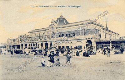 Carte postale ancienne Casino Municipal — Biarritz (Pyrénées-Atlantiques)