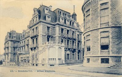Carte postale ancienne Hôtel Victoria — Biarritz (Pyrénées-Atlantiques)