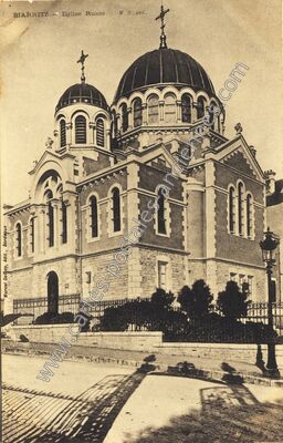 Carte postale ancienne Eglise Russe — Biarritz (Pyrénées-Atlantiques)