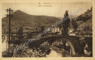 Carte postale ancienne Pont pittoresque — Bidarray (Pyrénées-Atlantiques)