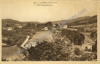 Carte postale ancienne Vue panoramique — Cambo-les-Bains (Pyrénées-Atlantiques)