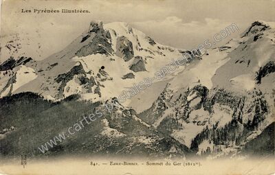 Carte postale ancienne Sommet du Ger — Eaux-Bonnes (Pyrénées-Atlantiques)